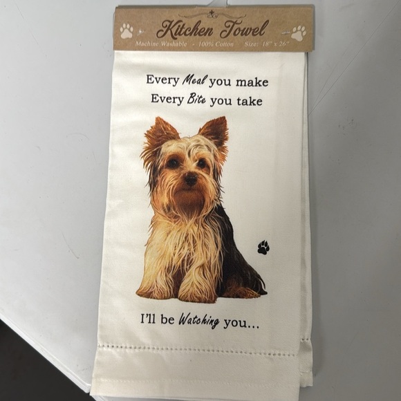 Yorkie towel - Picture 2 of 3